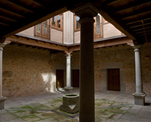 Patio Interior del Hospital de San José en Ledesma